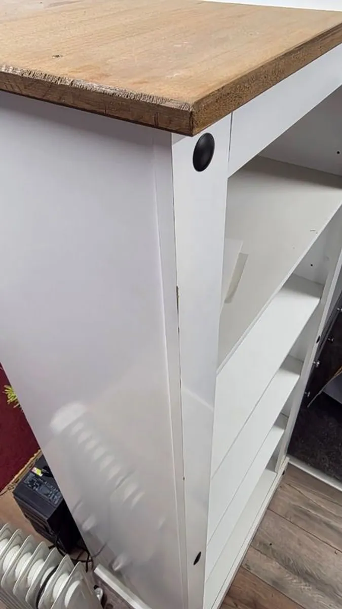bookcase white 182cm high Dublin delivery available - Image 4