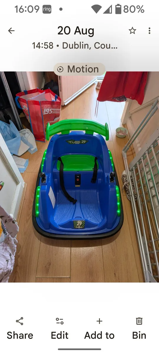Toy Blue bumper car - Image 4