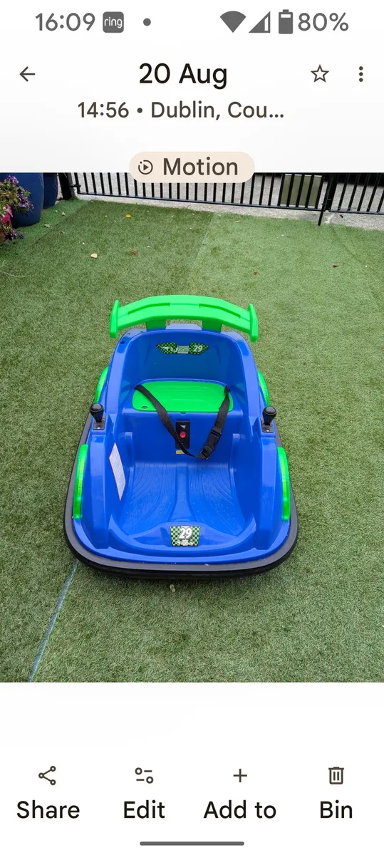 Toy Blue bumper car - Image 2