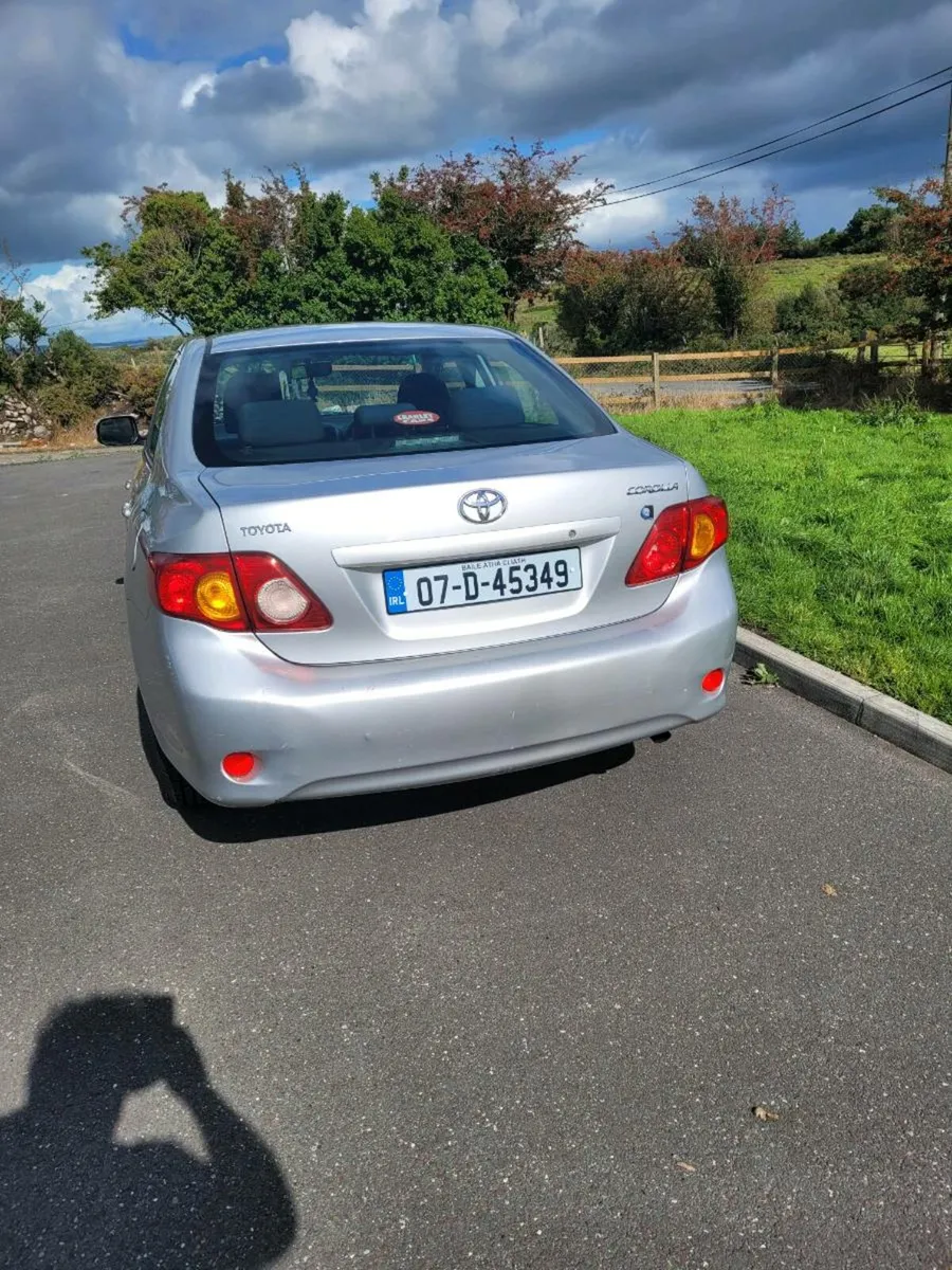 07 Toyota Corolla petrol. Tested till 19/08/26. Ta - Image 3