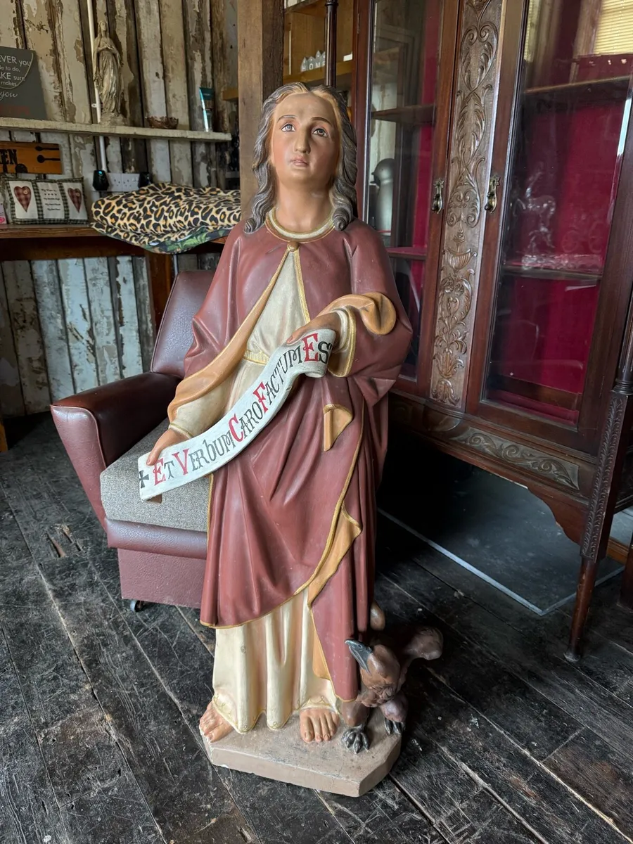 Reclaimed religious statue - Image 1