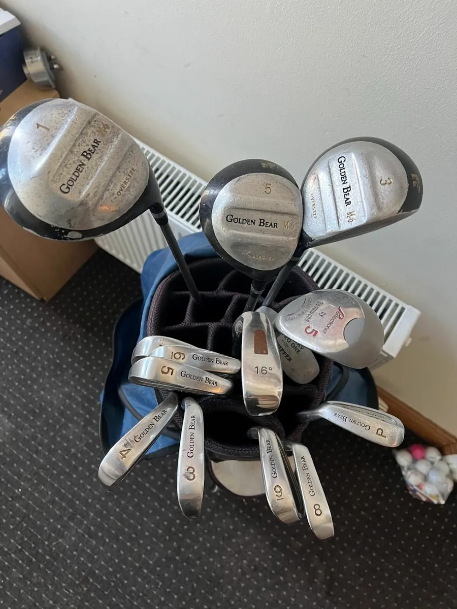 Full Kit Set Golf Clubs Irons Bag Balls GoldenBear - Image 3