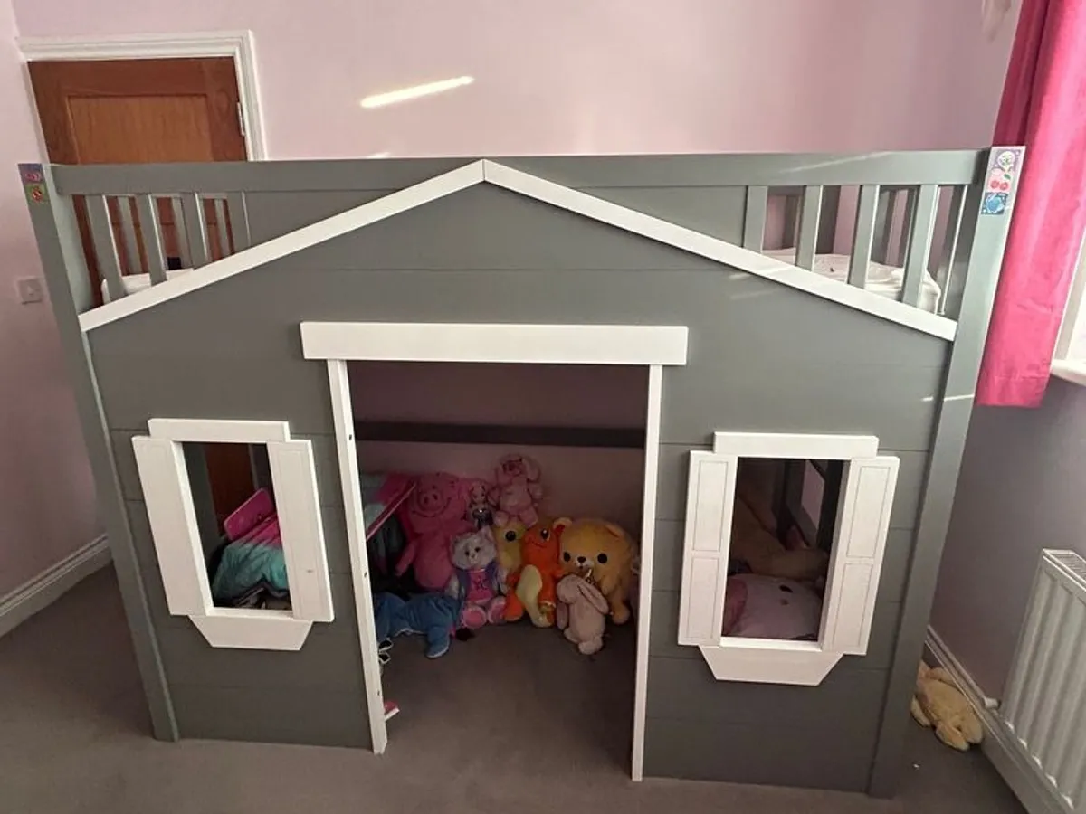 Kids single play house bunk bed - Image 2