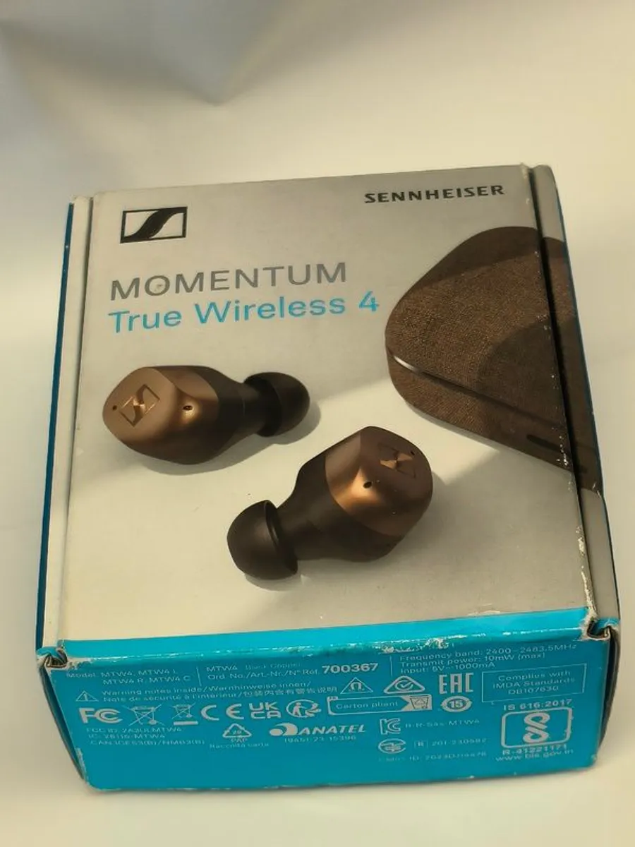 Sennheiser MOMENTUM True Wireless 4 Smart Earbuds Bluetooth 5.4 Copper Headphones/ Little Use - Image 3