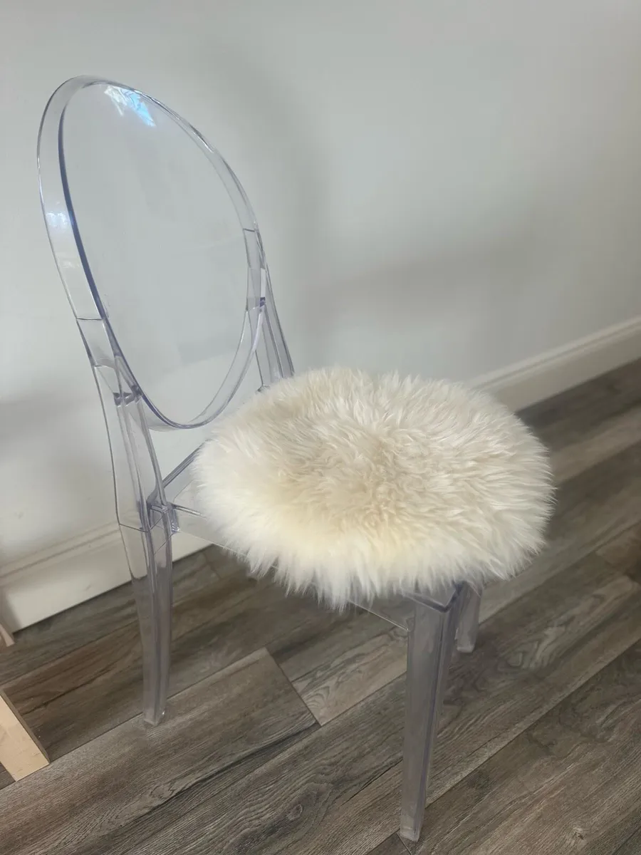 Clear ghost dining chairs set of 4 - Image 4