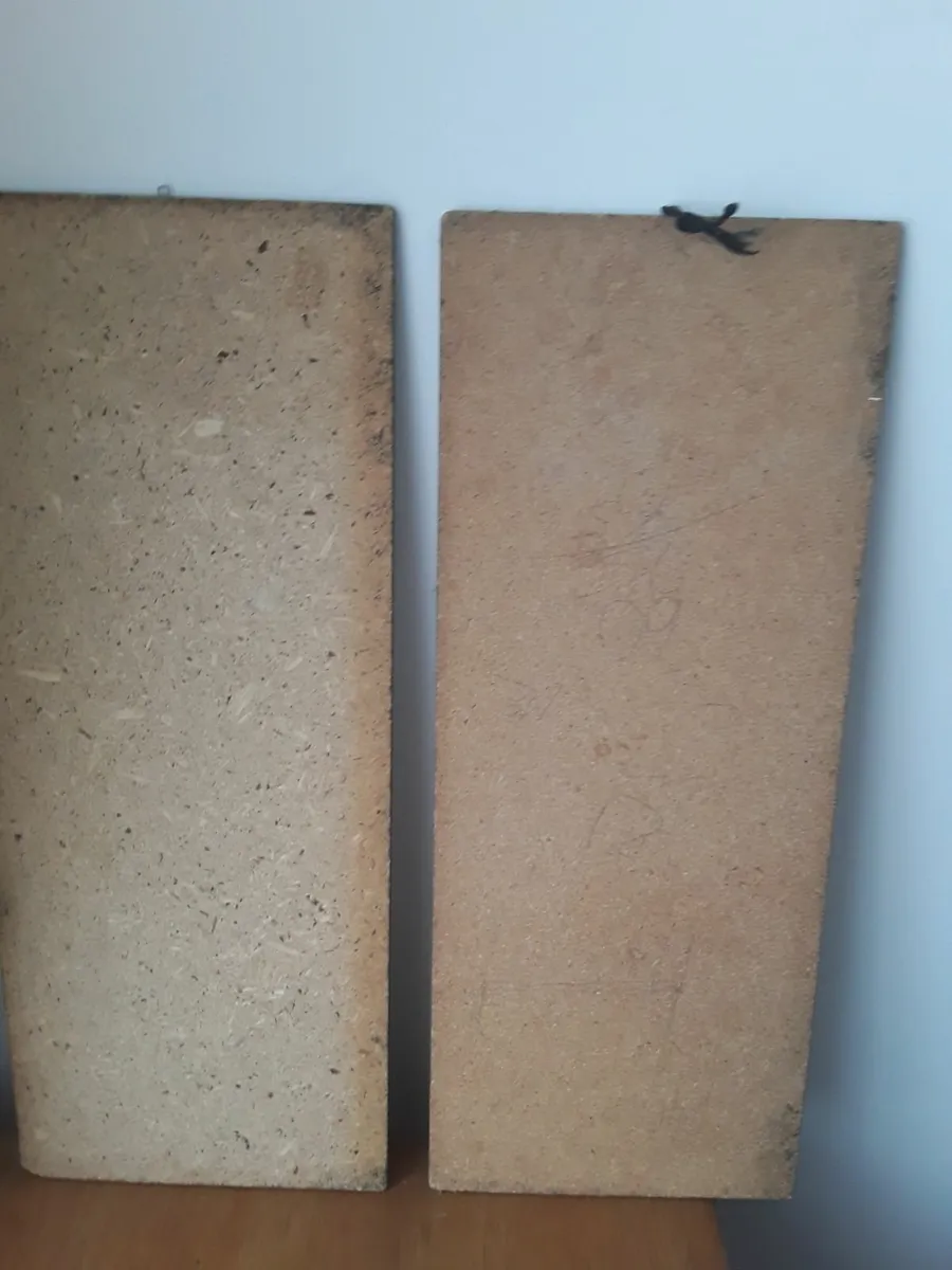 2  lovely old retro pictures made on a cork base - Image 2