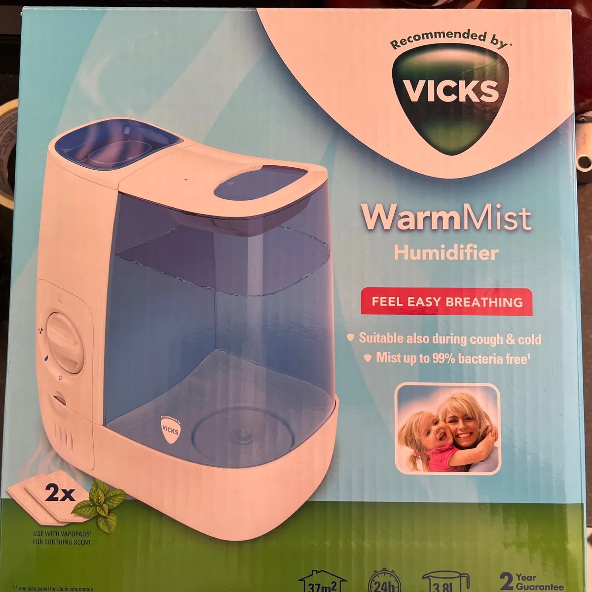 Vicks WarmMist Humidifier – Easy Breathing - Image 1