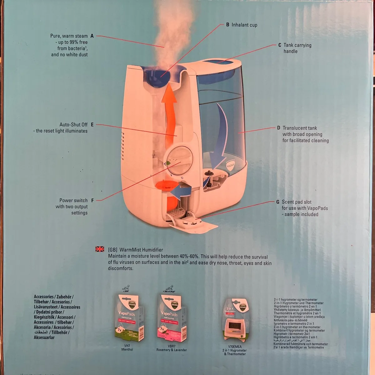Vicks WarmMist Humidifier – Easy Breathing - Image 2