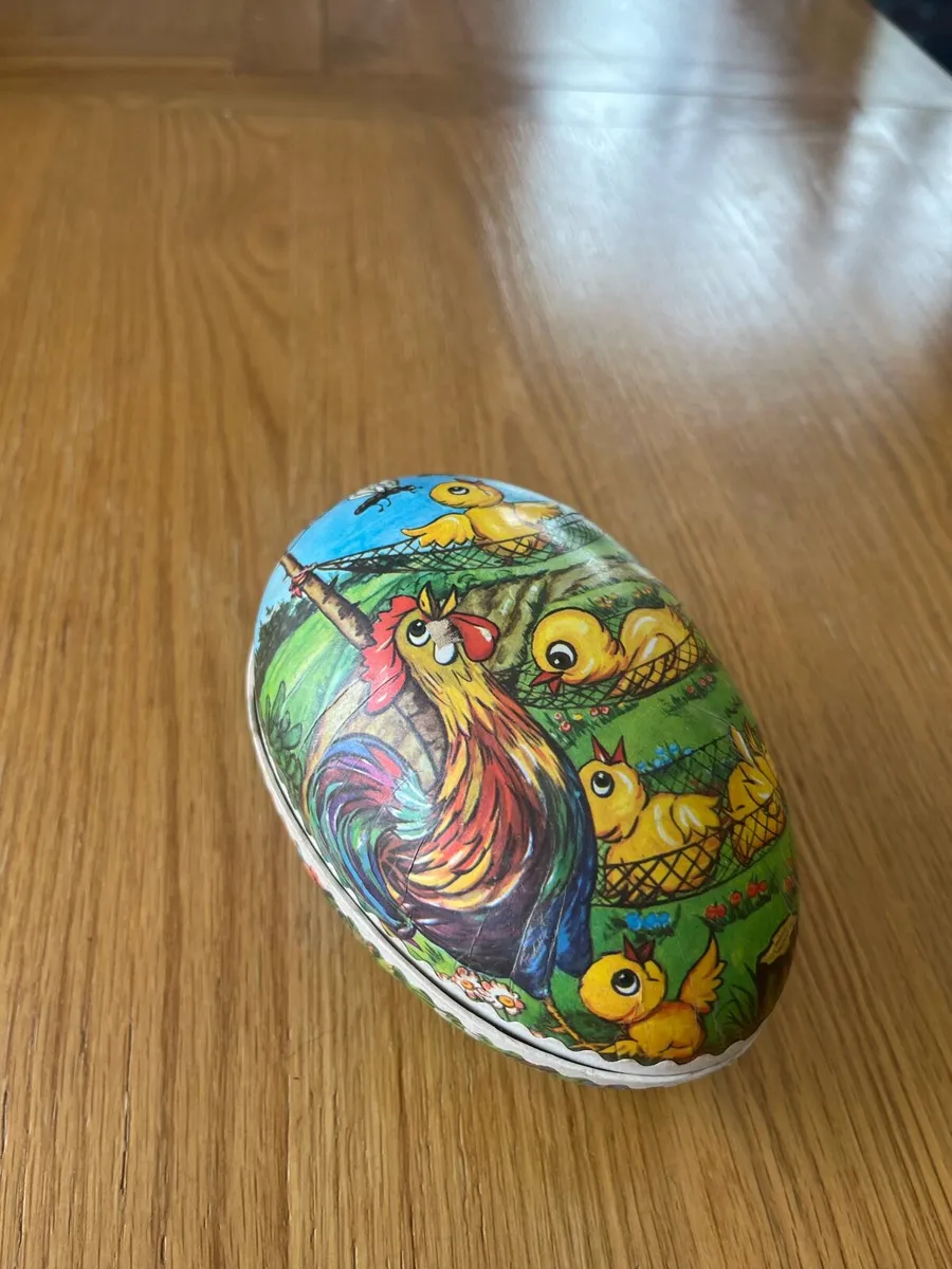 Vintage Paper Mache East Germany Egg - Image 1