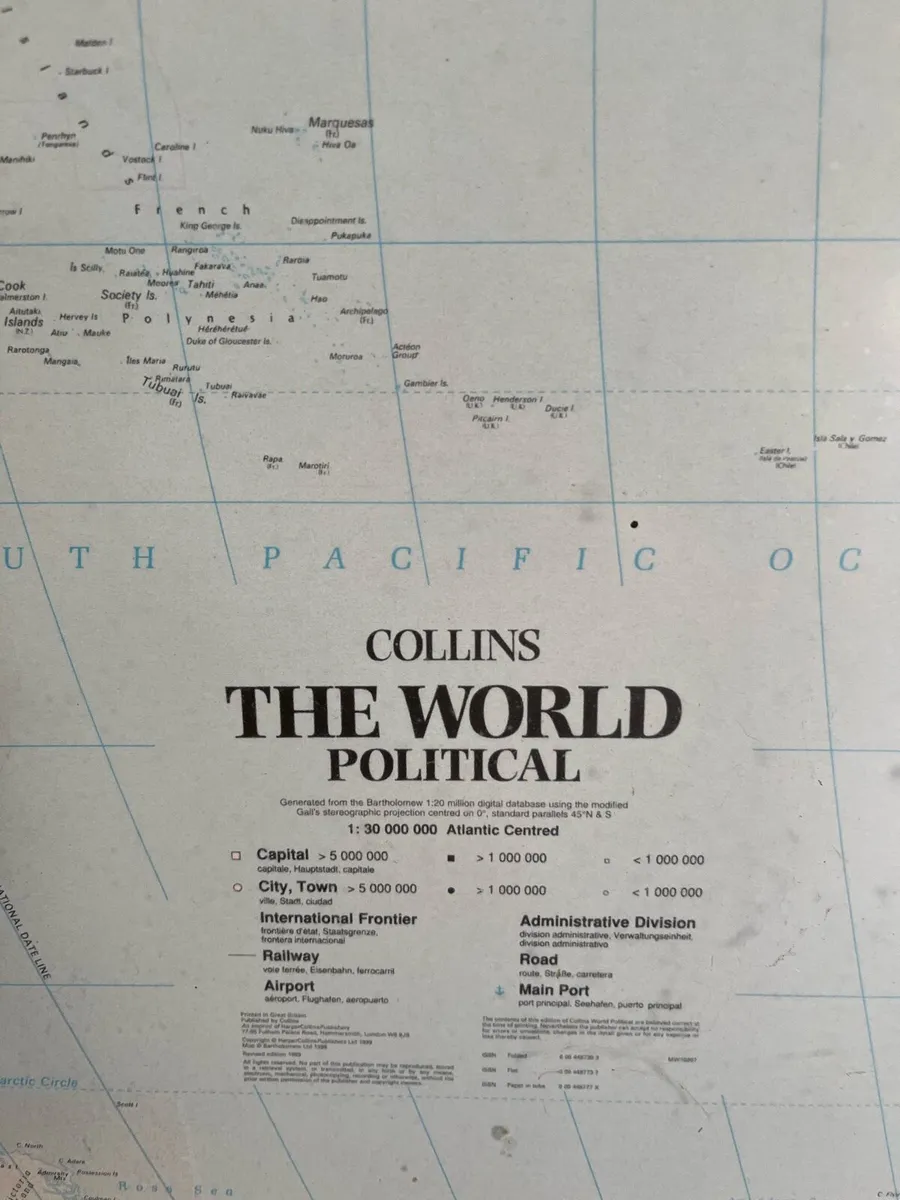 Vintage Map of World 1999 - Image 2