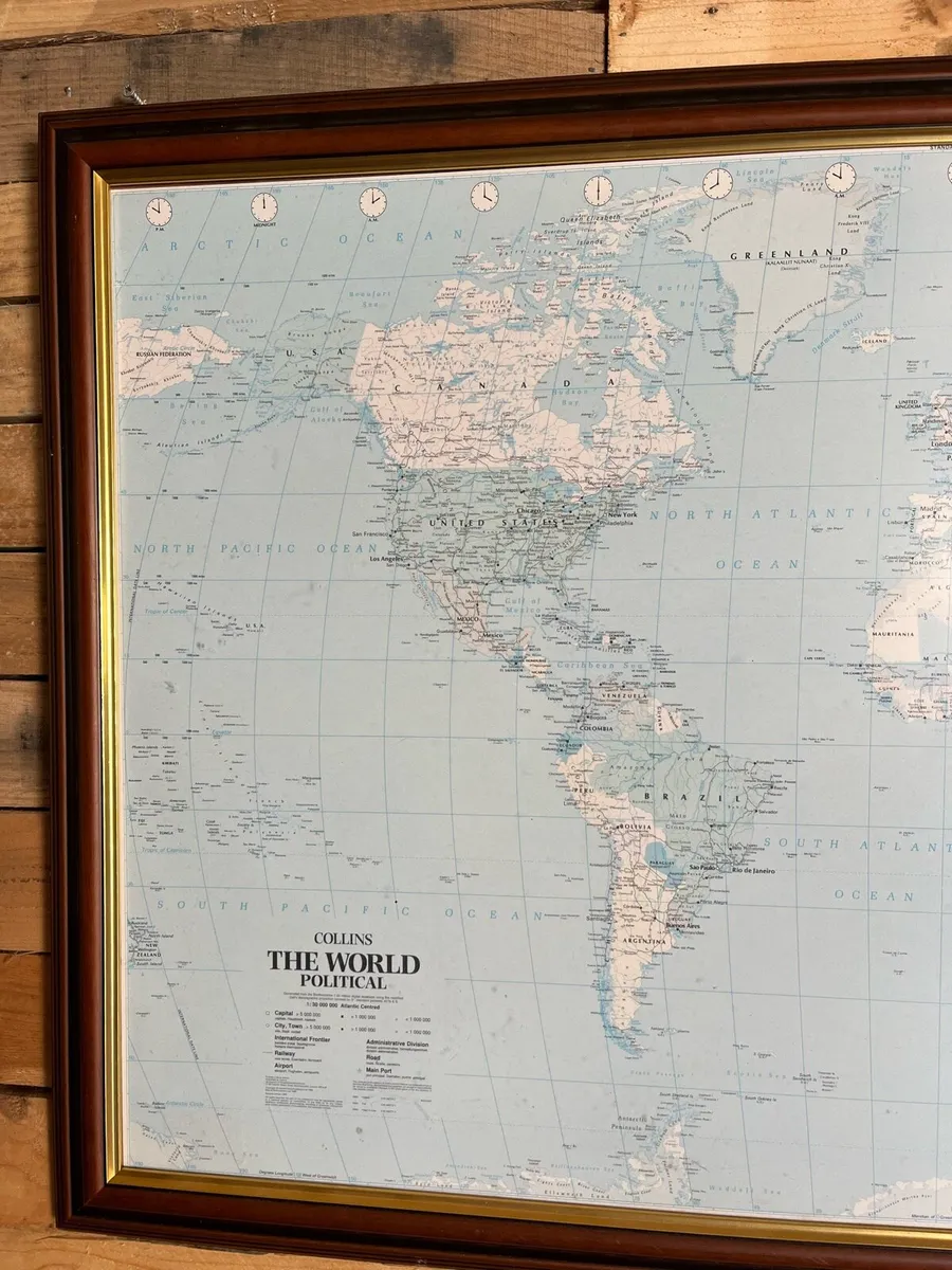 Vintage Map of World 1999 - Image 4