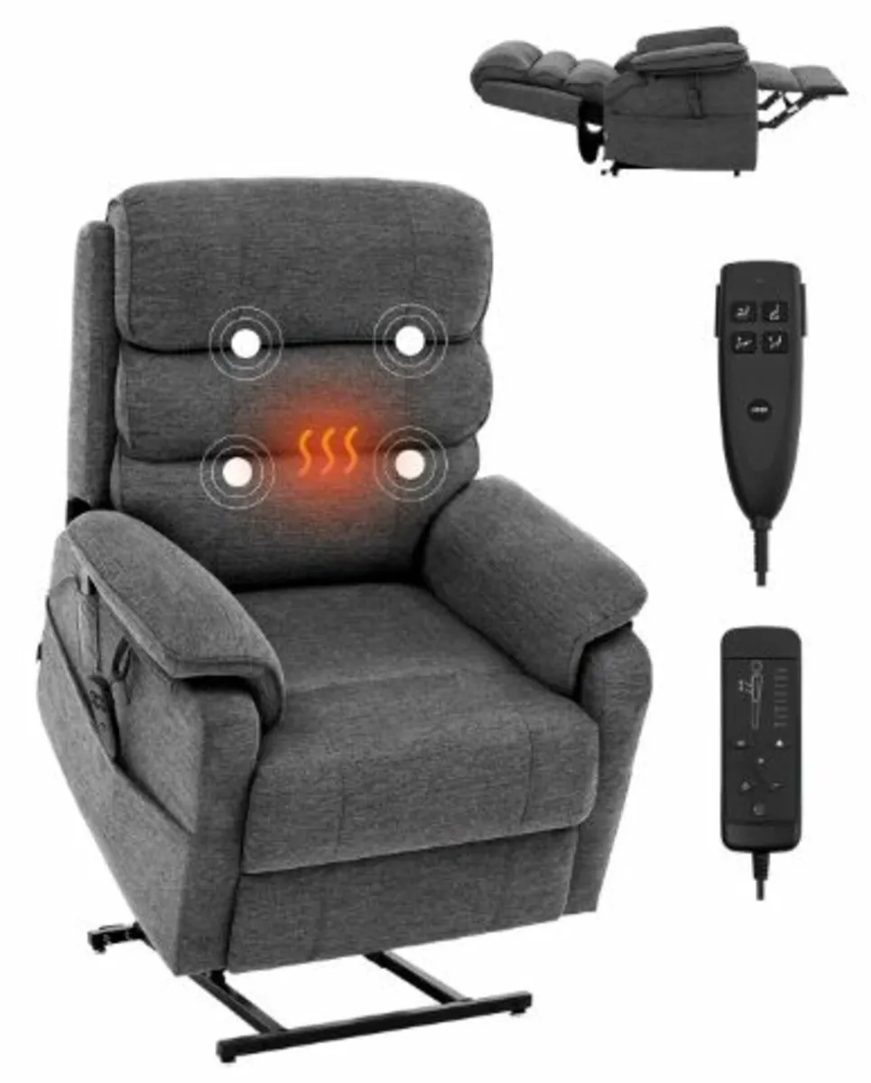 Power Lift Recliner Chair for Elderly Heat - Image 1