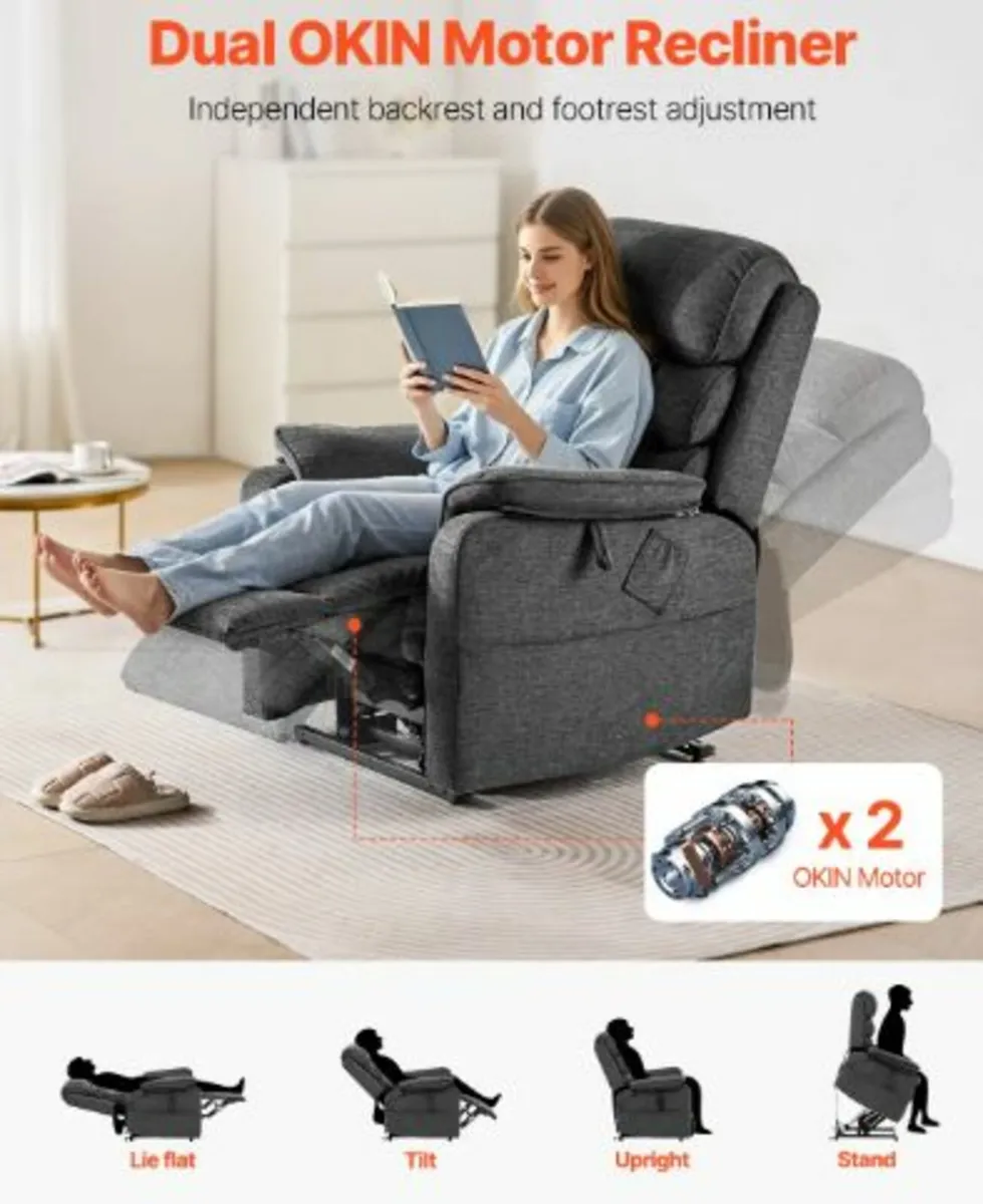 Power Lift Recliner Chair for Elderly Heat - Image 2