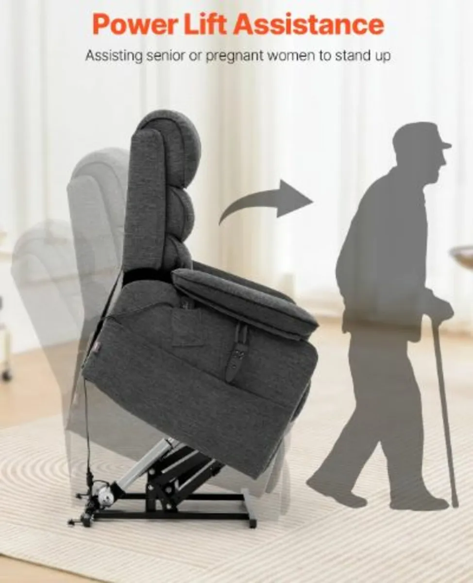 Power Lift Recliner Chair for Elderly Heat - Image 3
