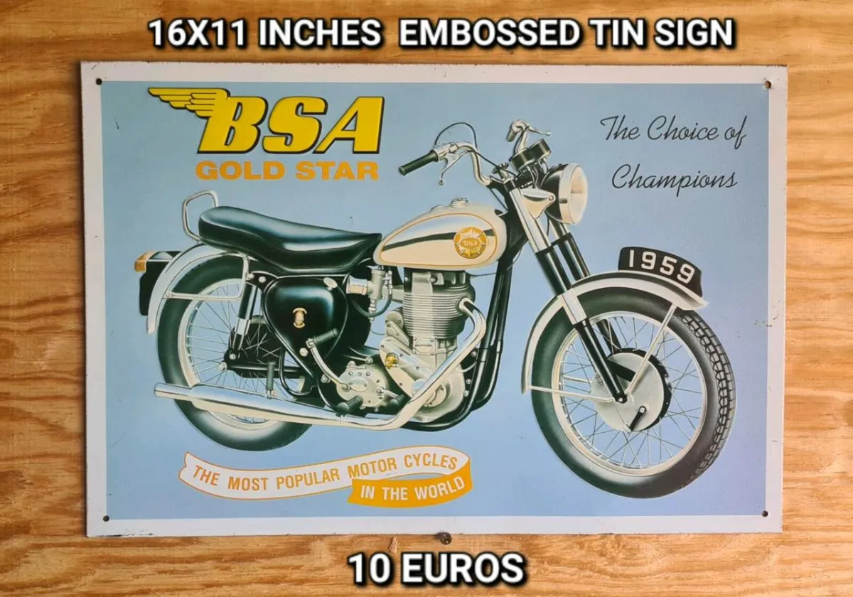Motorcycle mancave signs - Image 2