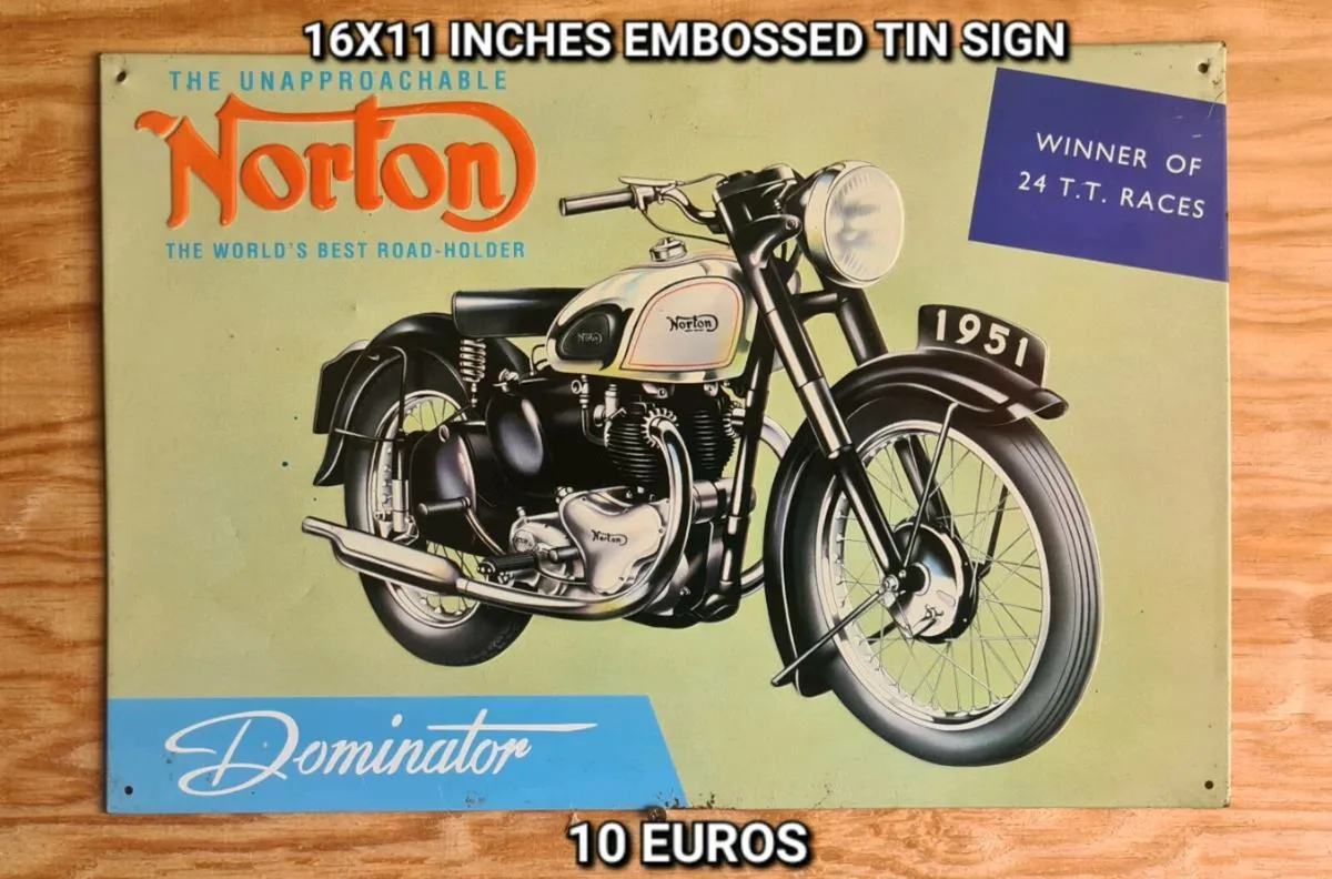 Motorcycle mancave signs - Image 3