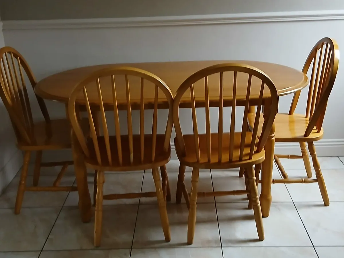 Table and 4 chairs