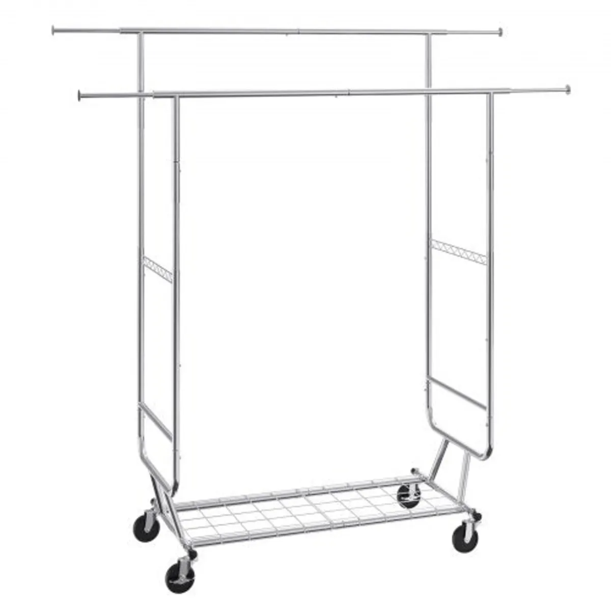 Heavy Duty Clothes Rack, Double Hanging Rod Clothi