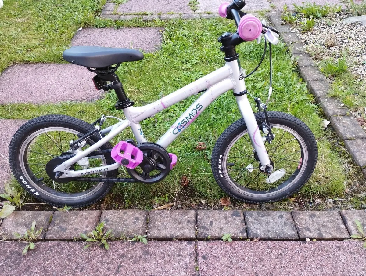 Carrera Cosmos Kids Bike - 14" Wheel - Silver - Image 3