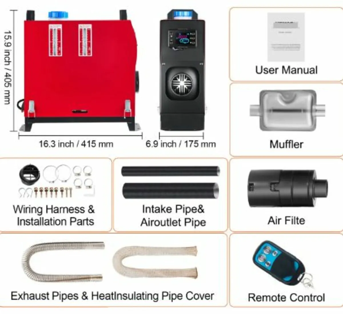 Diesel Heater 5KW Diesel Air Heater, All in One - Image 4