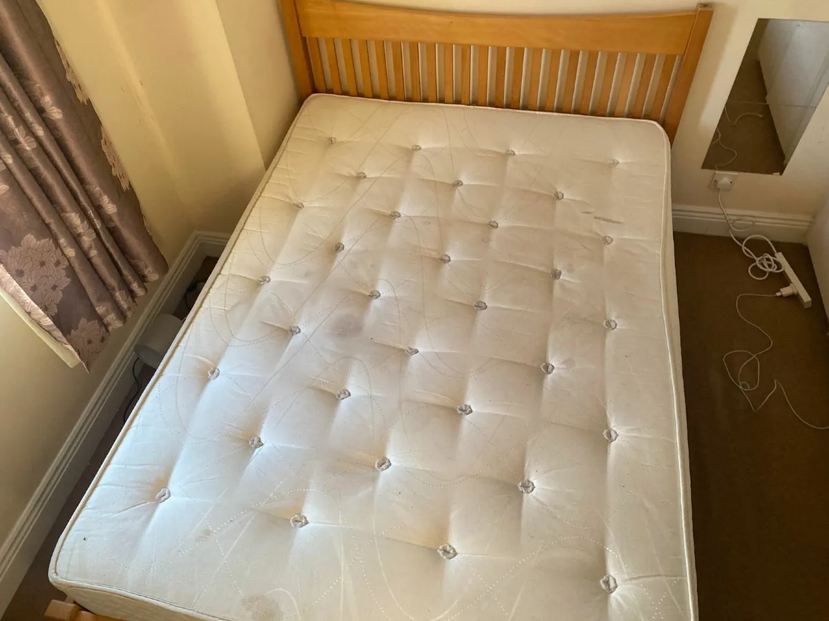 wooden double bed frame best offer - Image 2