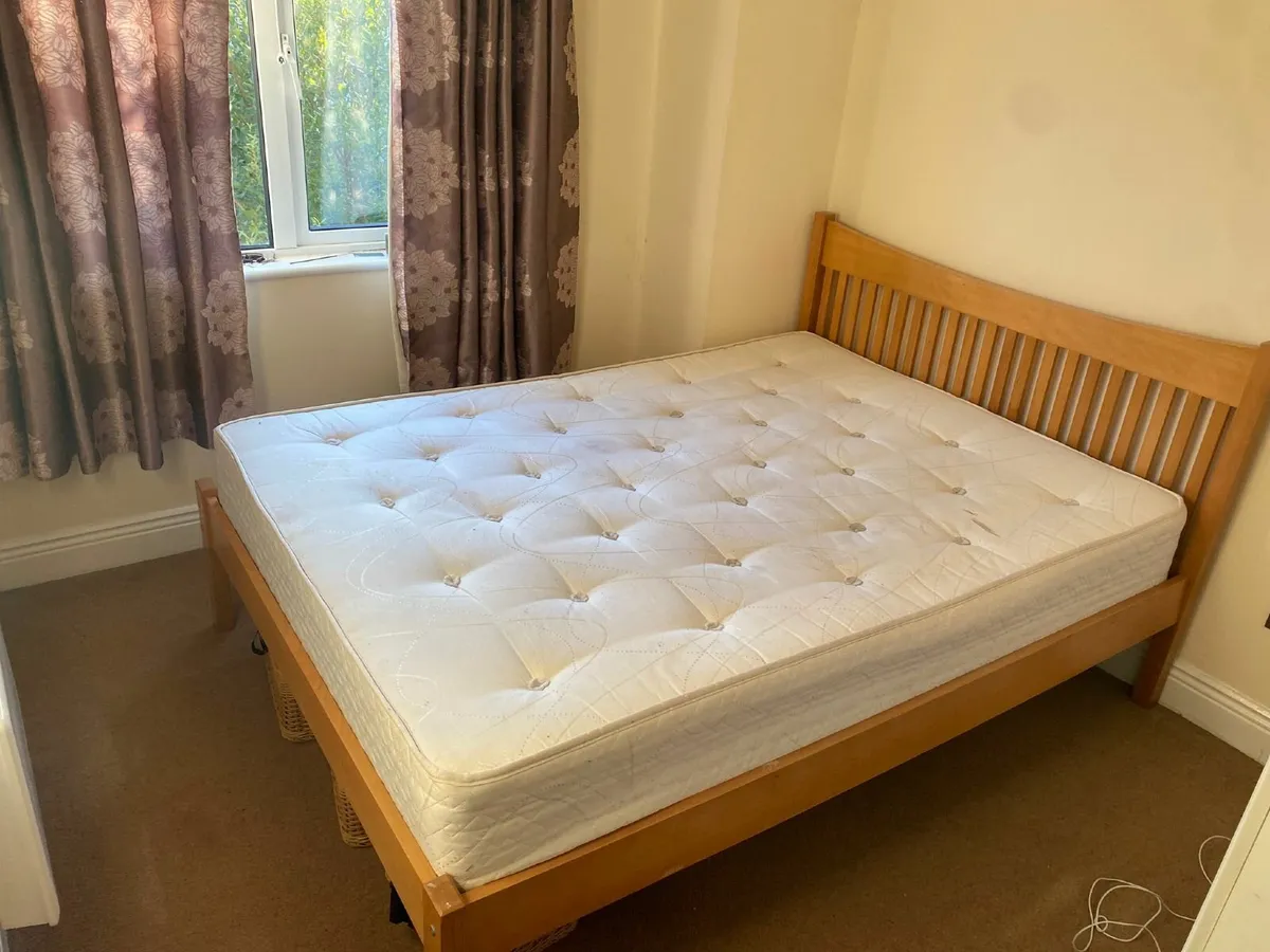 wooden double bed frame best offer - Image 4