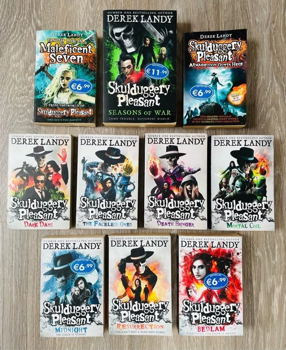 11 Books - 8 Skulduggery Pleasant Books & 3 FREE BOOKS - Image 1