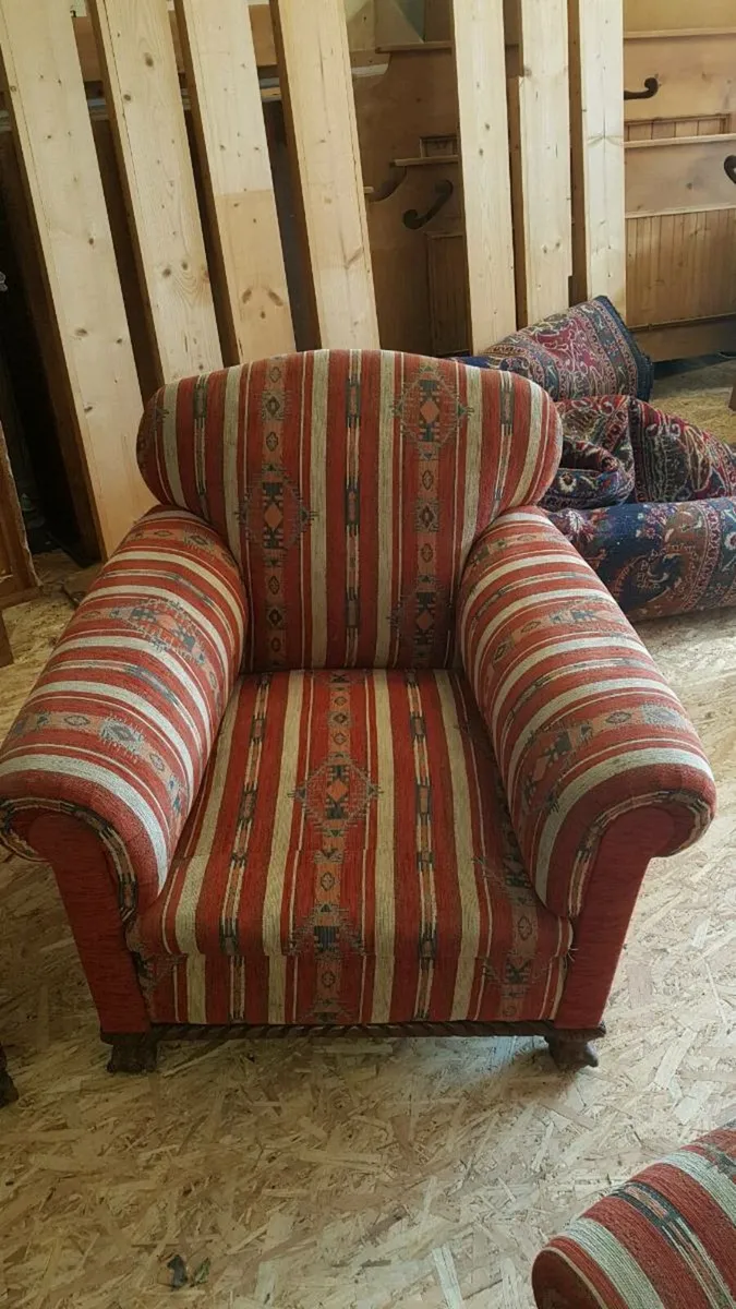Couch, 4 armchairs, bench - Image 2