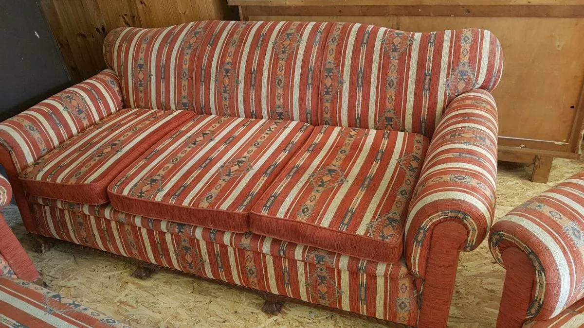 Couch, 4 armchairs, bench - Image 1