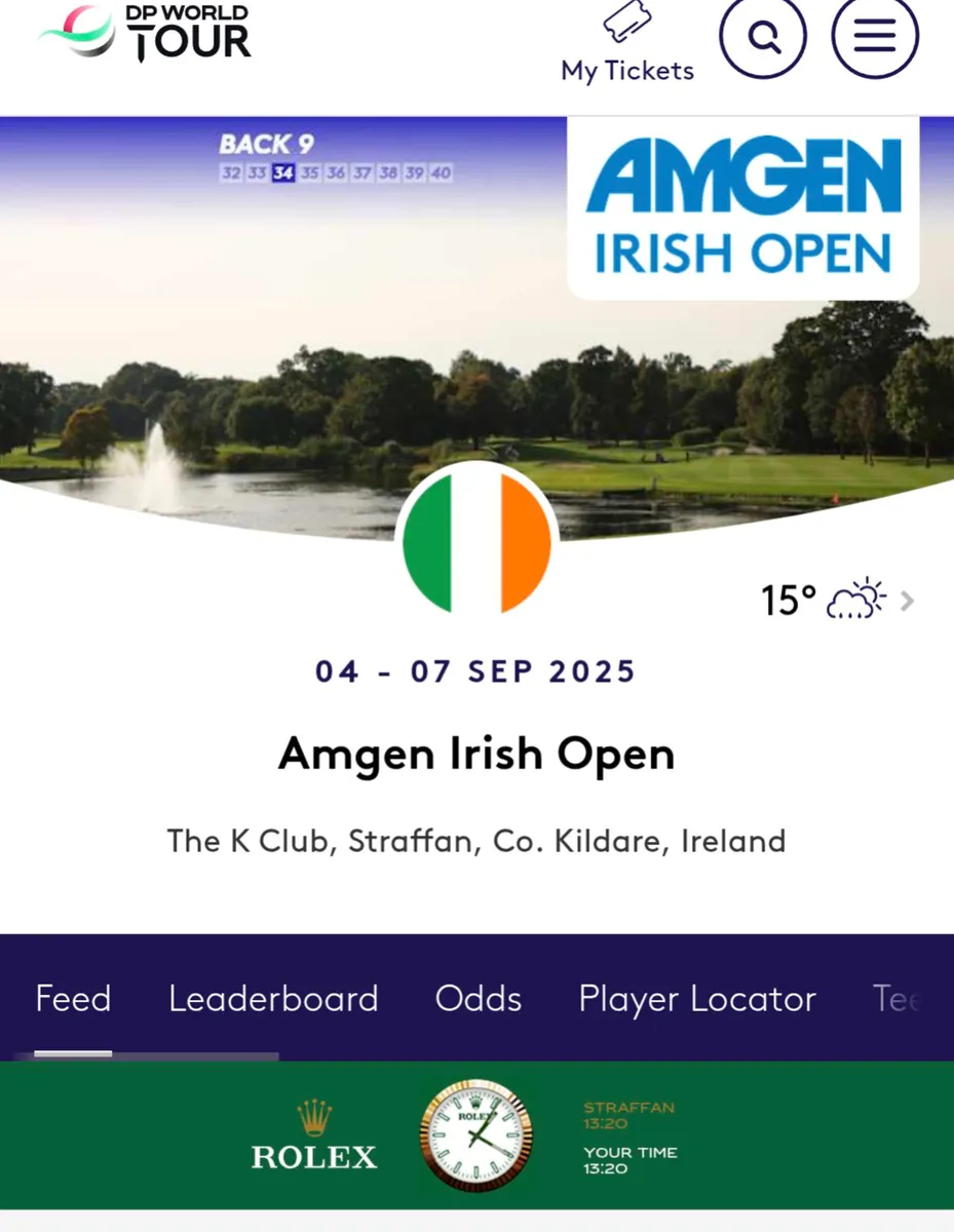 Amgen Irish Open Tickets - Image 1