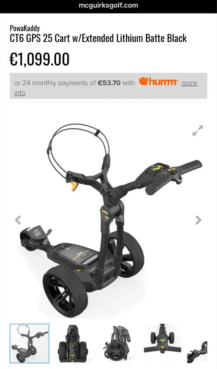 Powakaddy Golf Kart NEW - Image 1