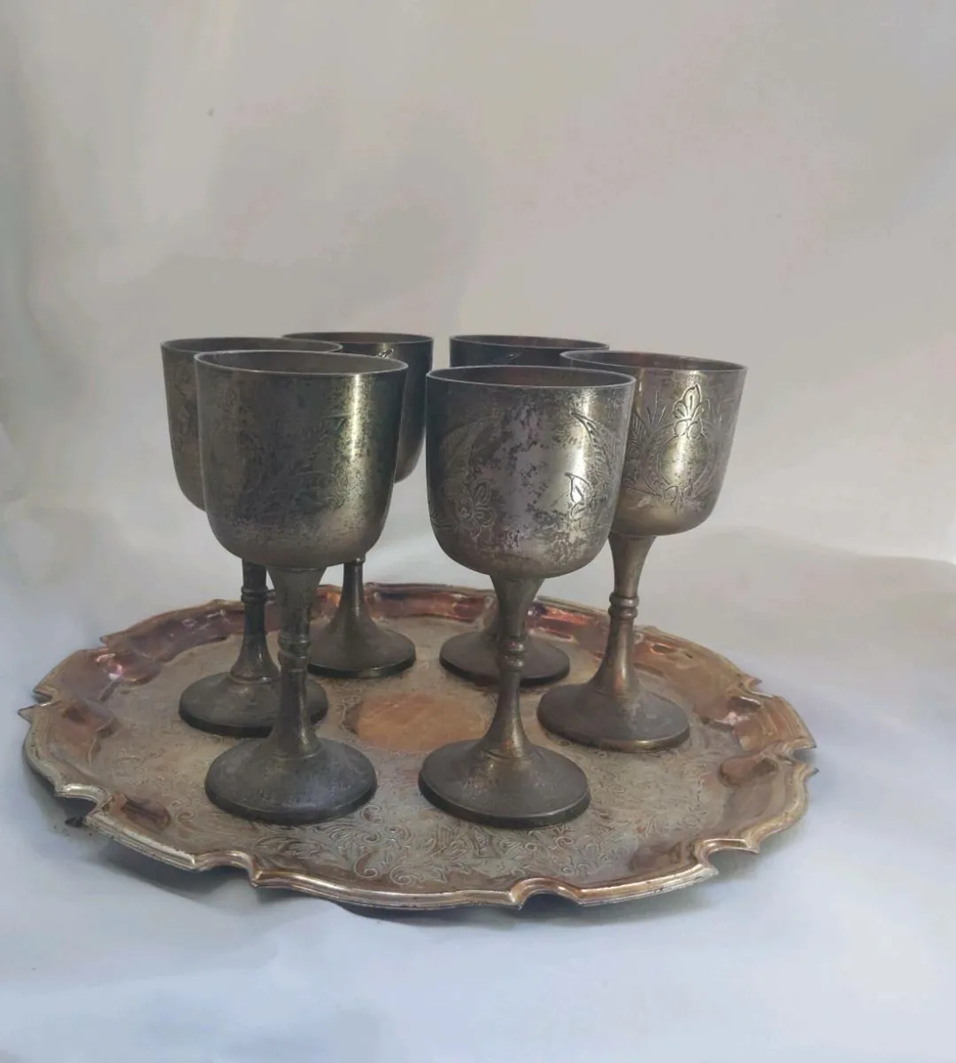 Silver plated goblets - Image 1