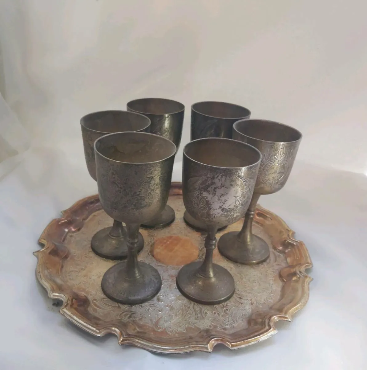 Silver plated goblets - Image 4