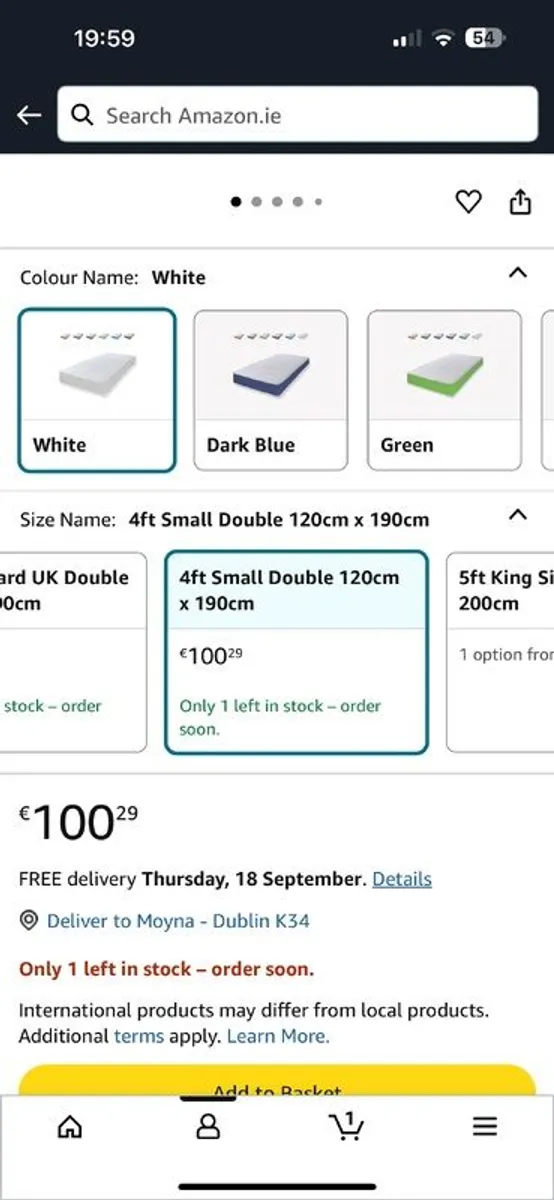 4ft small double mattress - Image 4