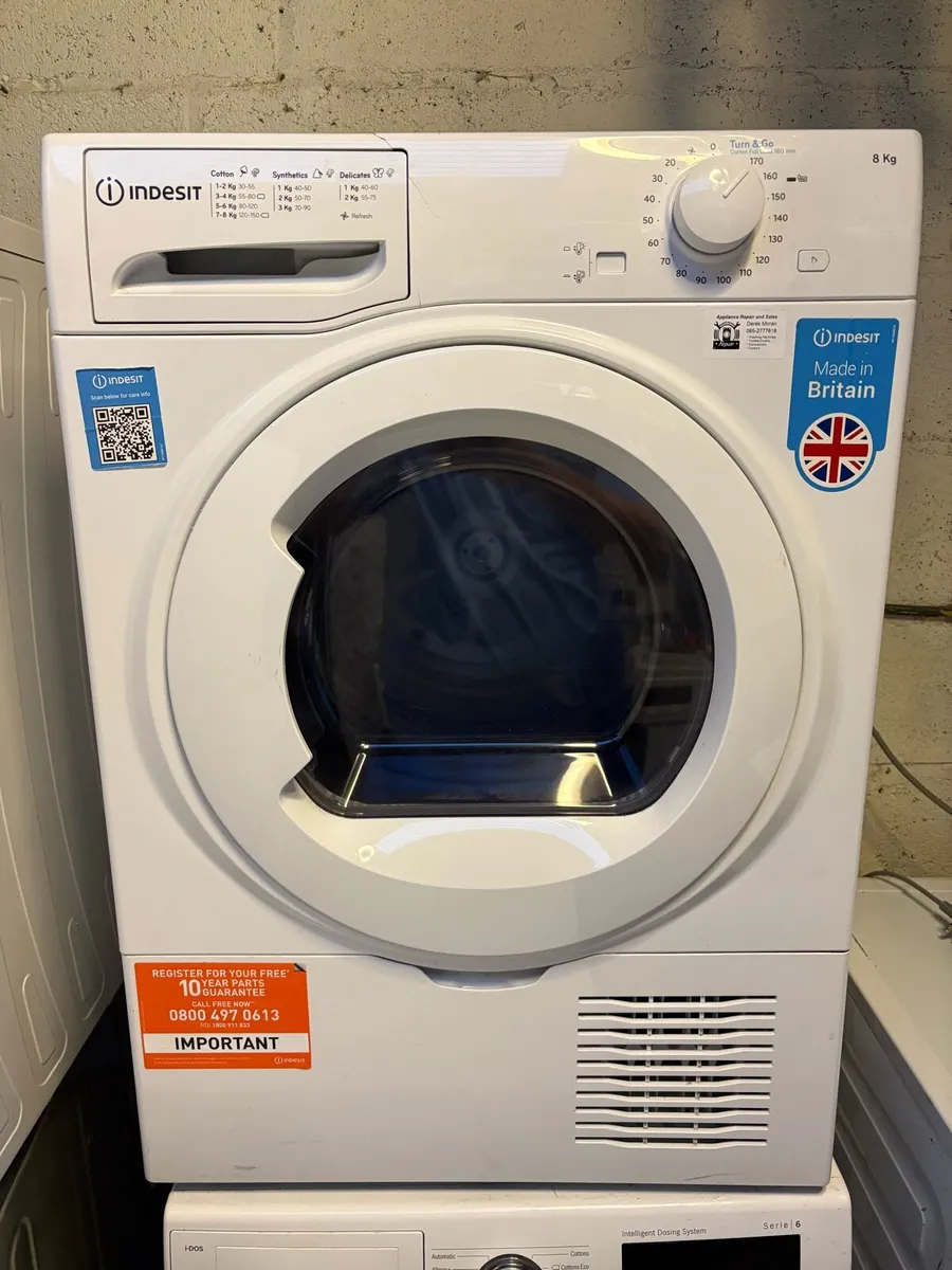 Indesit Condenser Dryer - Large 8kg Drum