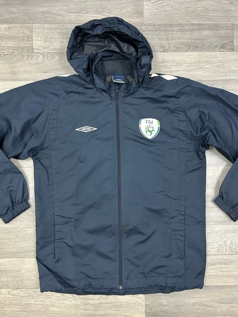 Vintage 00s Umbro Ireland Rain Jacket Mens Medium - Image 2