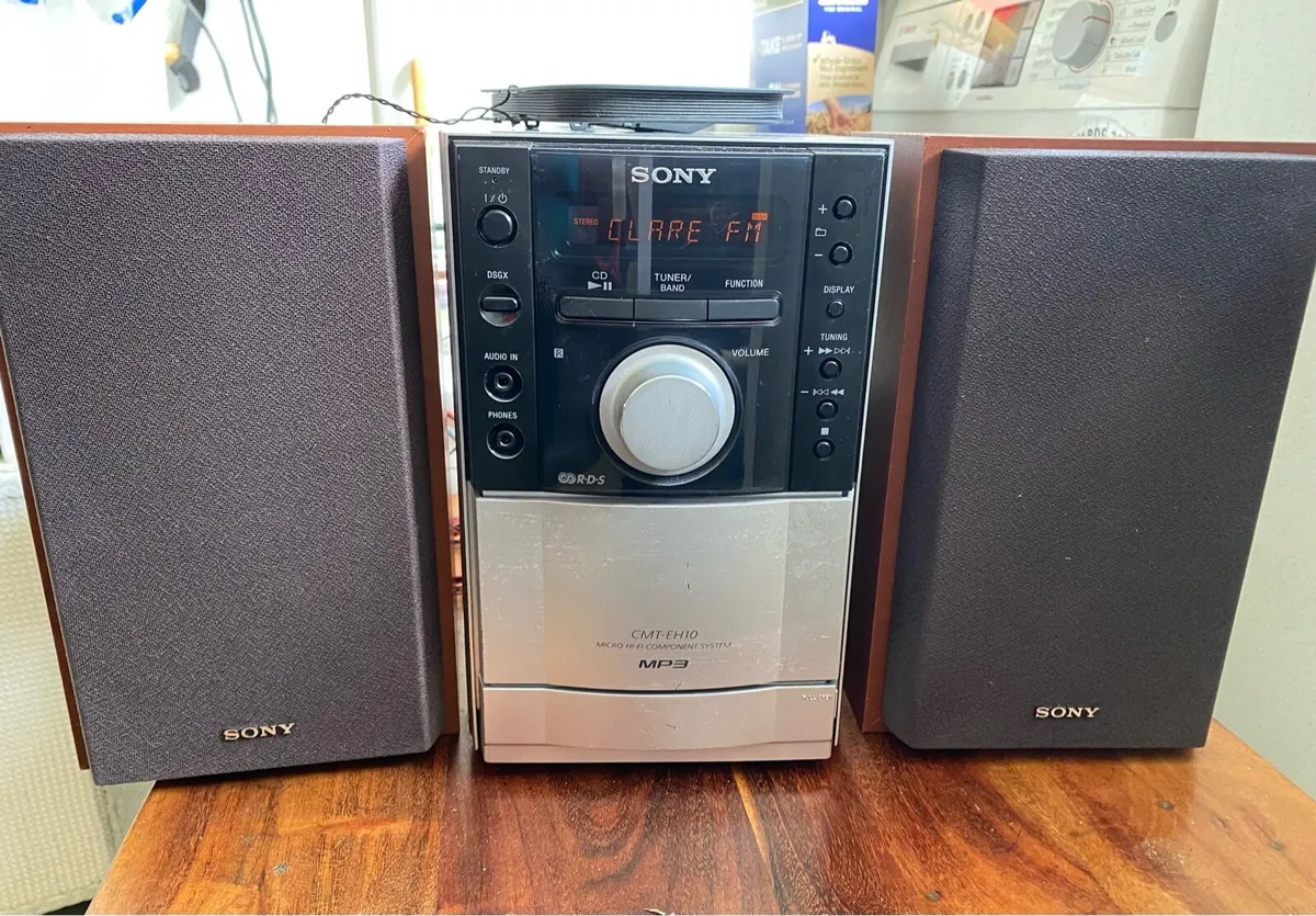 Sony CMT-EH10 Stereo System CD MP3 Cassette Radio - Image 1