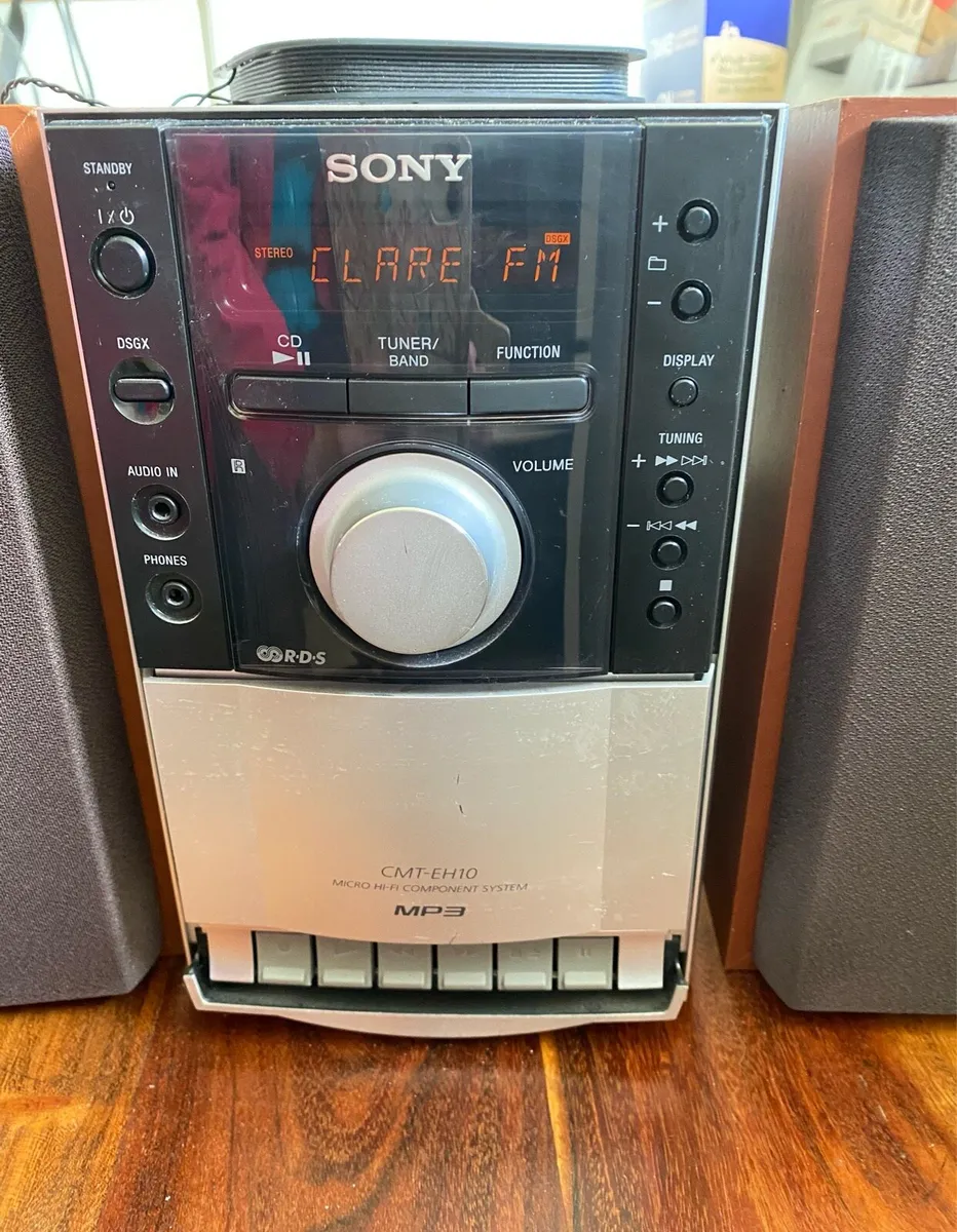 Sony CMT-EH10 Stereo System CD MP3 Cassette Radio - Image 2