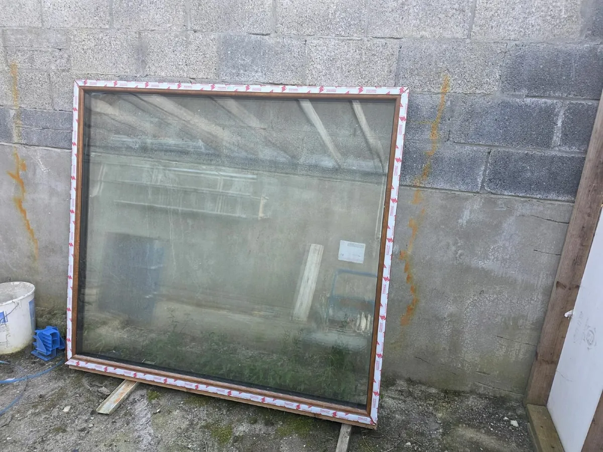 Golden Oak Triple Glazed Window. 1780mm W x 1600mm