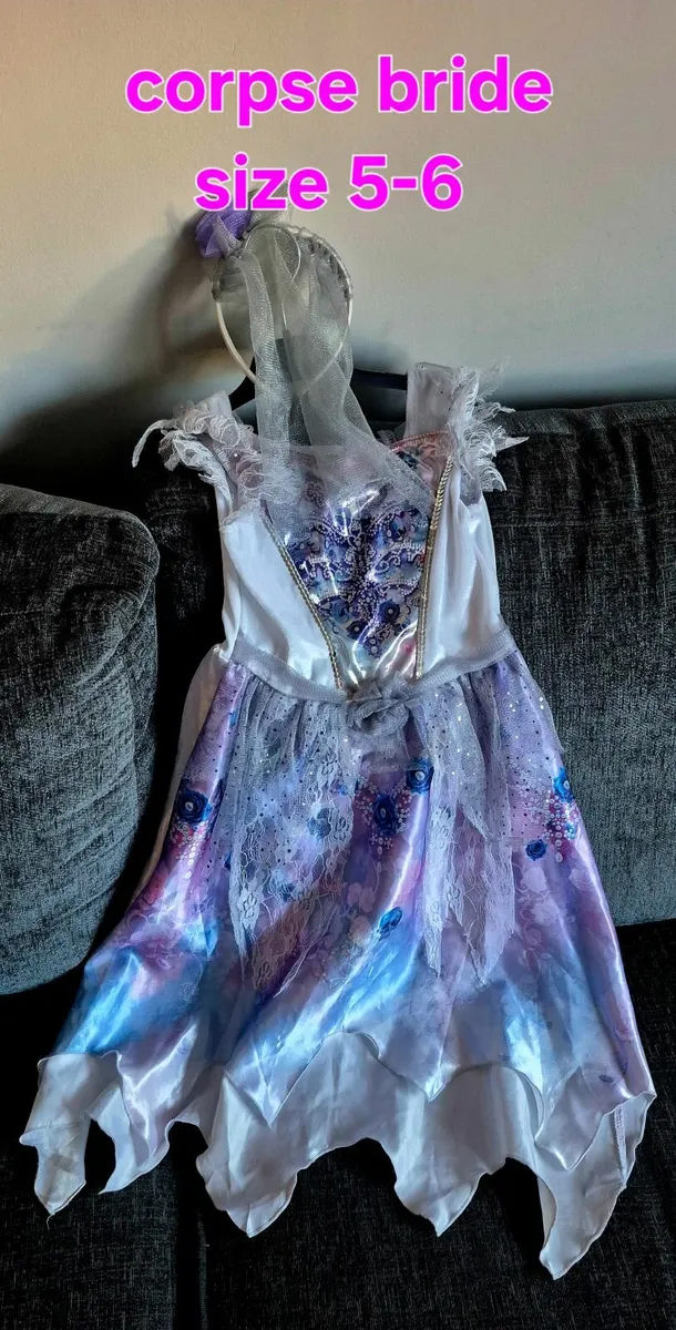Girls Corpse Bride Costume - Image 2