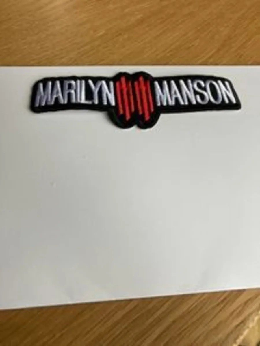 Marilyn Manson Iron on/Sew on patch