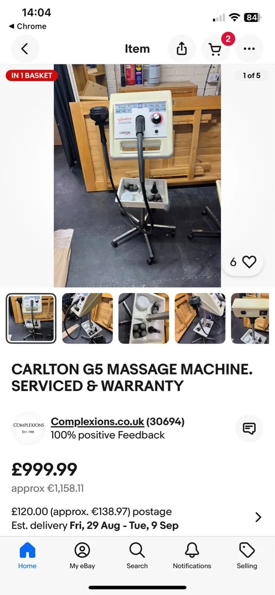 Carlton vibratory massage machine