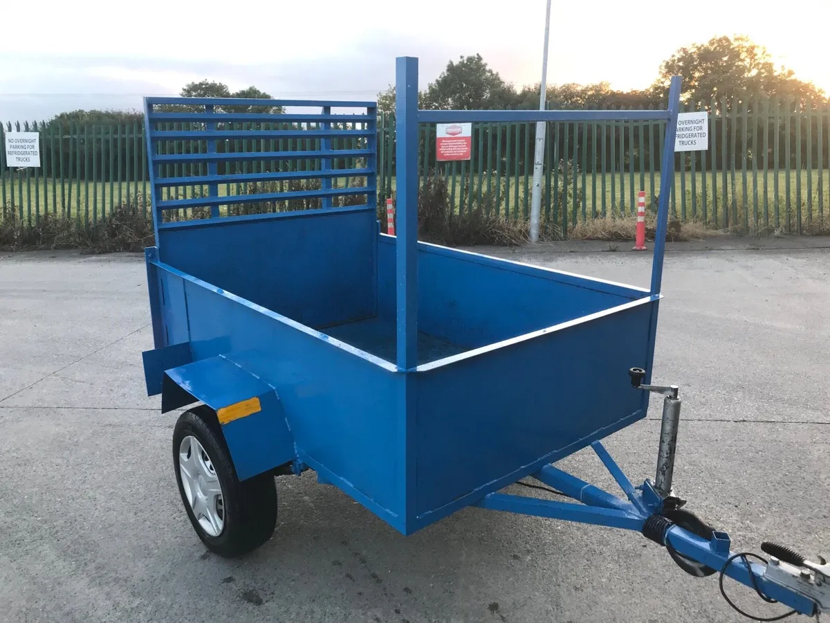 All steel 6 by 4 car trailer for sale - Image 1