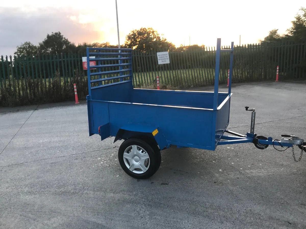 All steel 6 by 4 car trailer for sale - Image 3