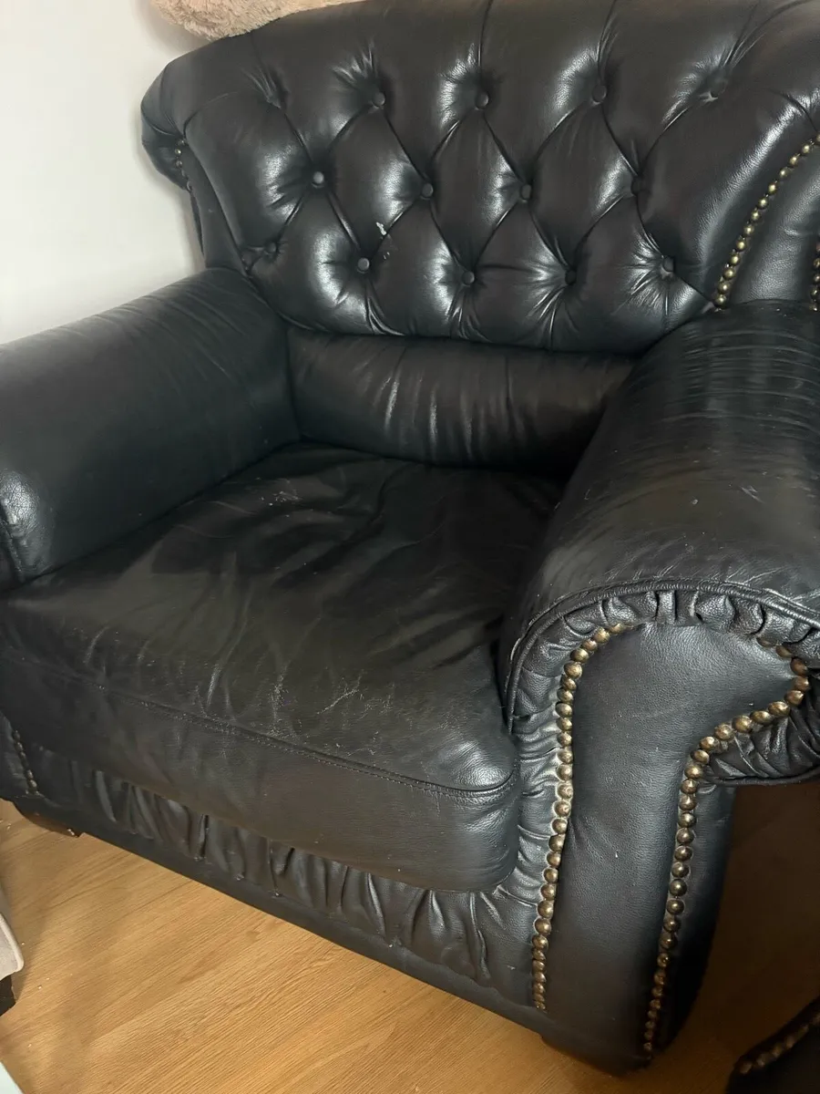 Leather Armchairs - Image 1