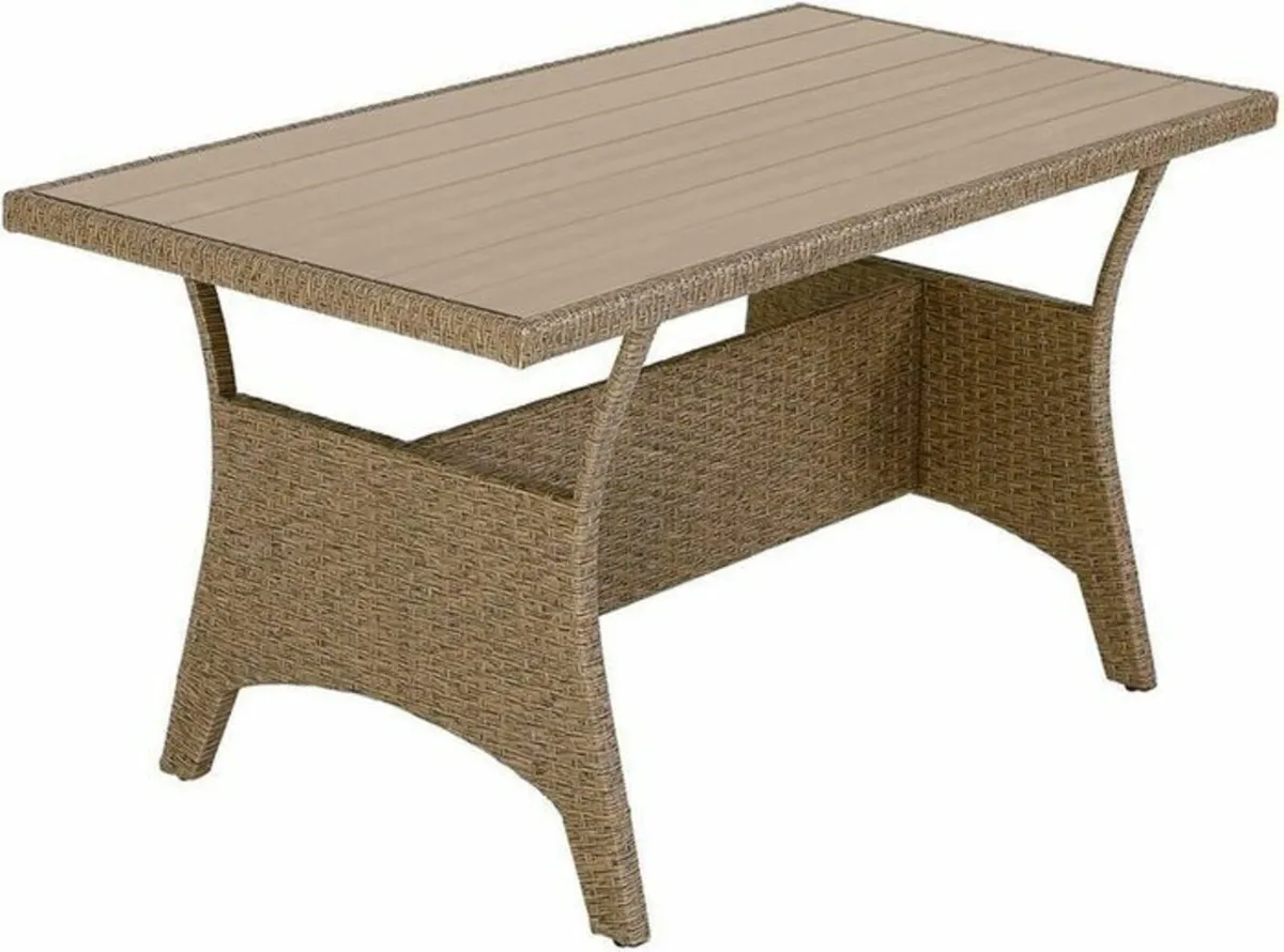 8 Person Polyrattan Corner Lounge, WPC Dining Tabl - Image 3