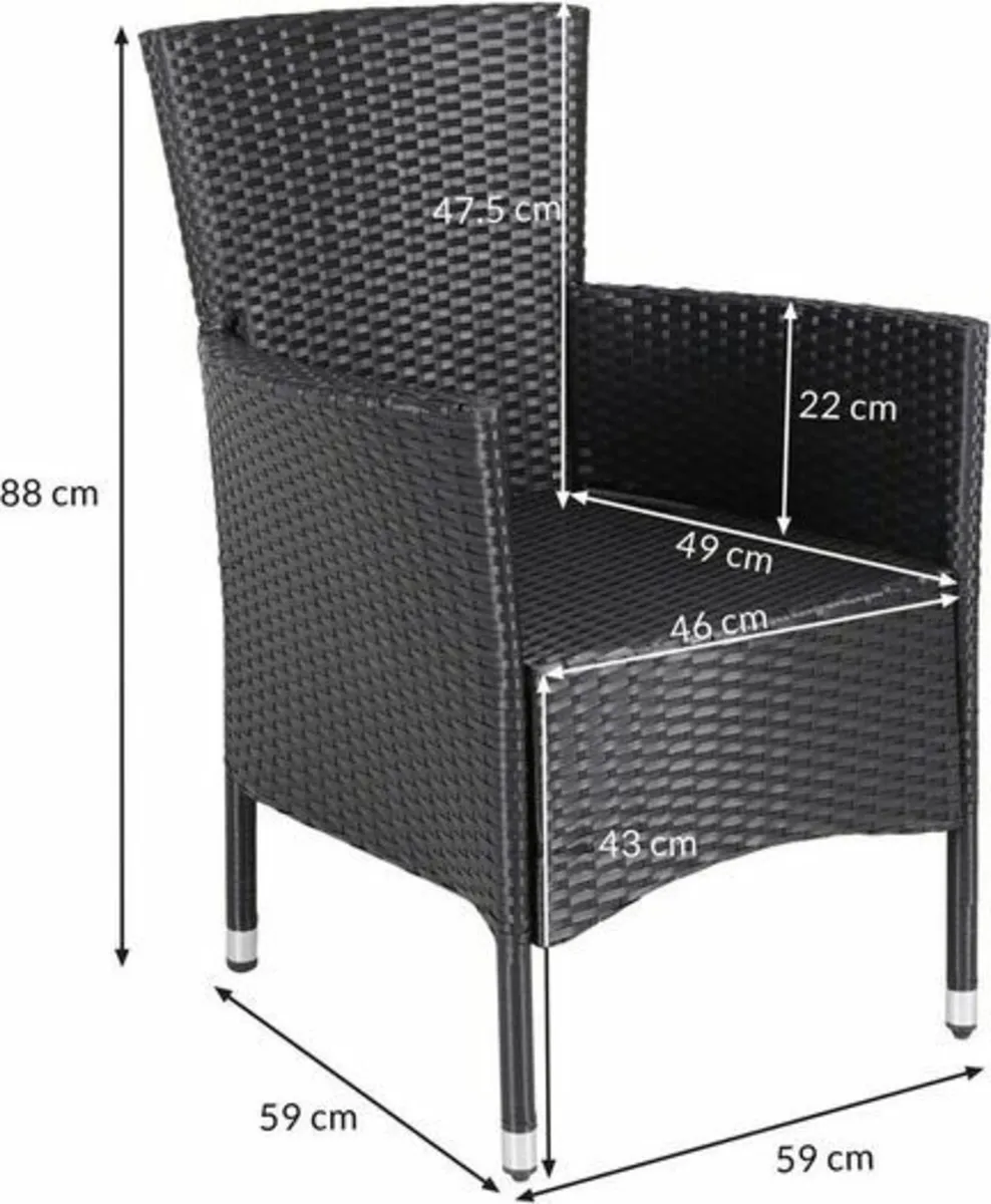 8 Person Polyrattan Corner Lounge, WPC Dining Tabl - Image 4