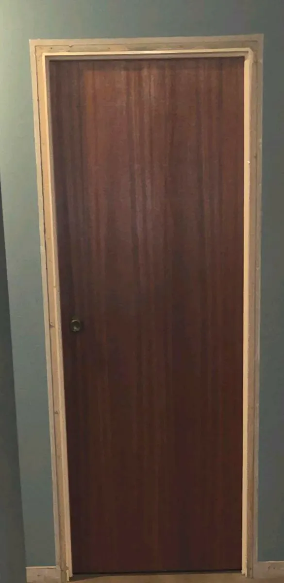 Vintage Maghony Veneer Inside Doors - Image 2