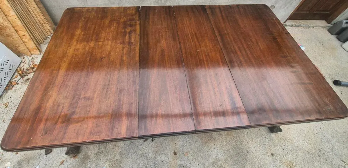Extendable Antique Table and Chairs - Image 2