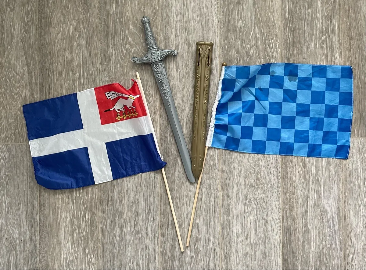 Boys Toys - Battle - Pretend Play- Sword and Flags - Image 1